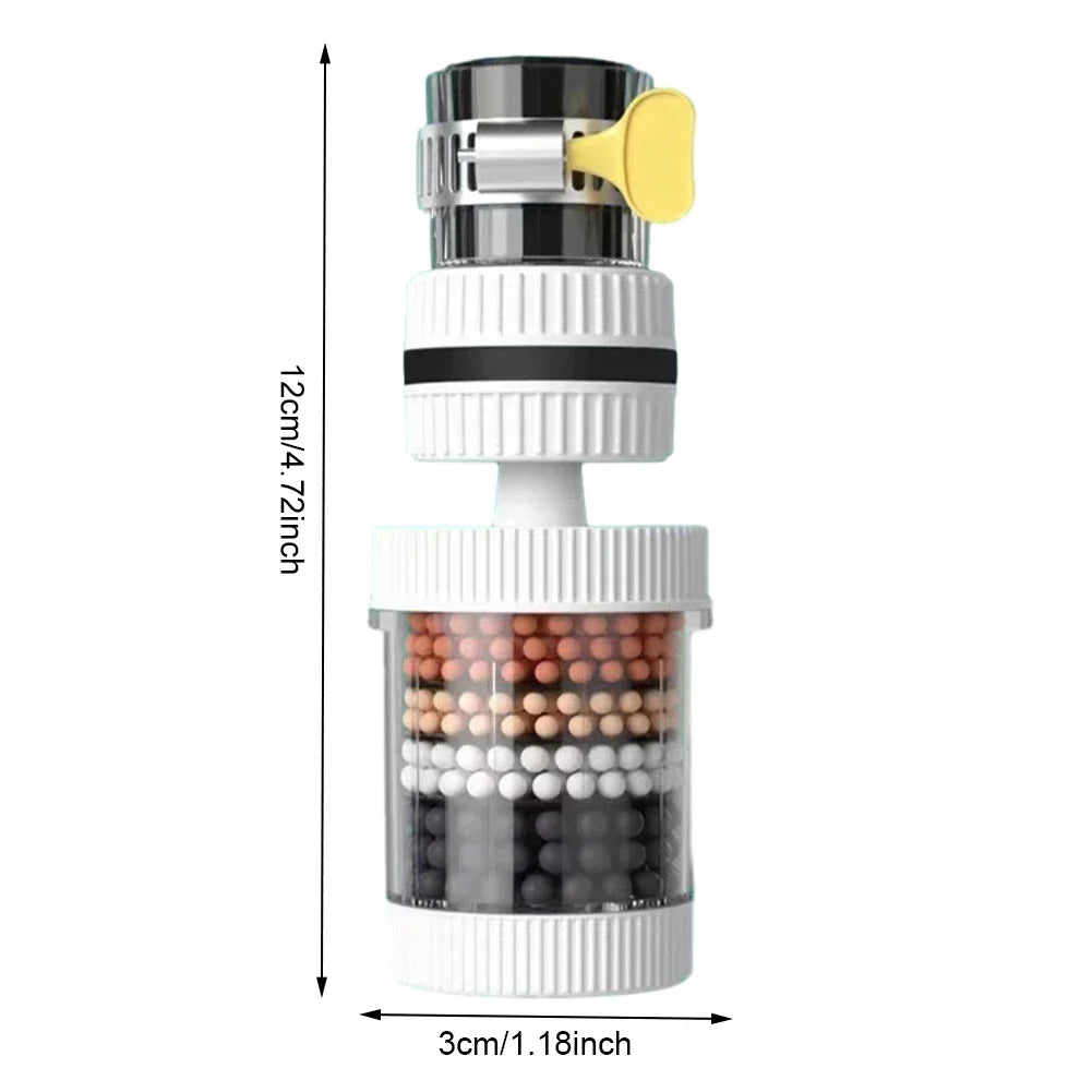 6-lagiger Wasserhahnfilter für universelle Duschen