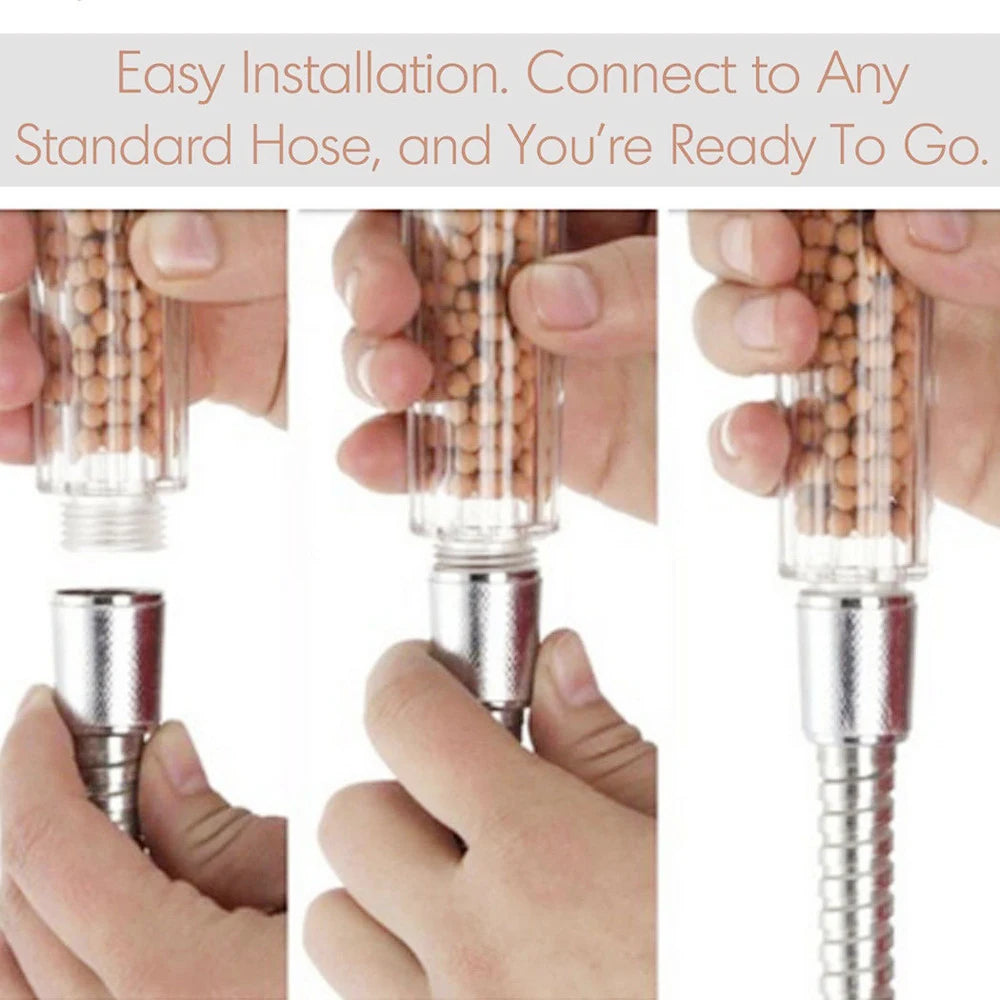 PureWater Ionic Shower Filter – High Pressure & Chlorine Reducing