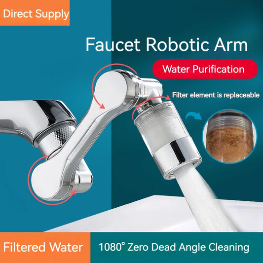 1080° Rotating Water Filter Plastic Faucet