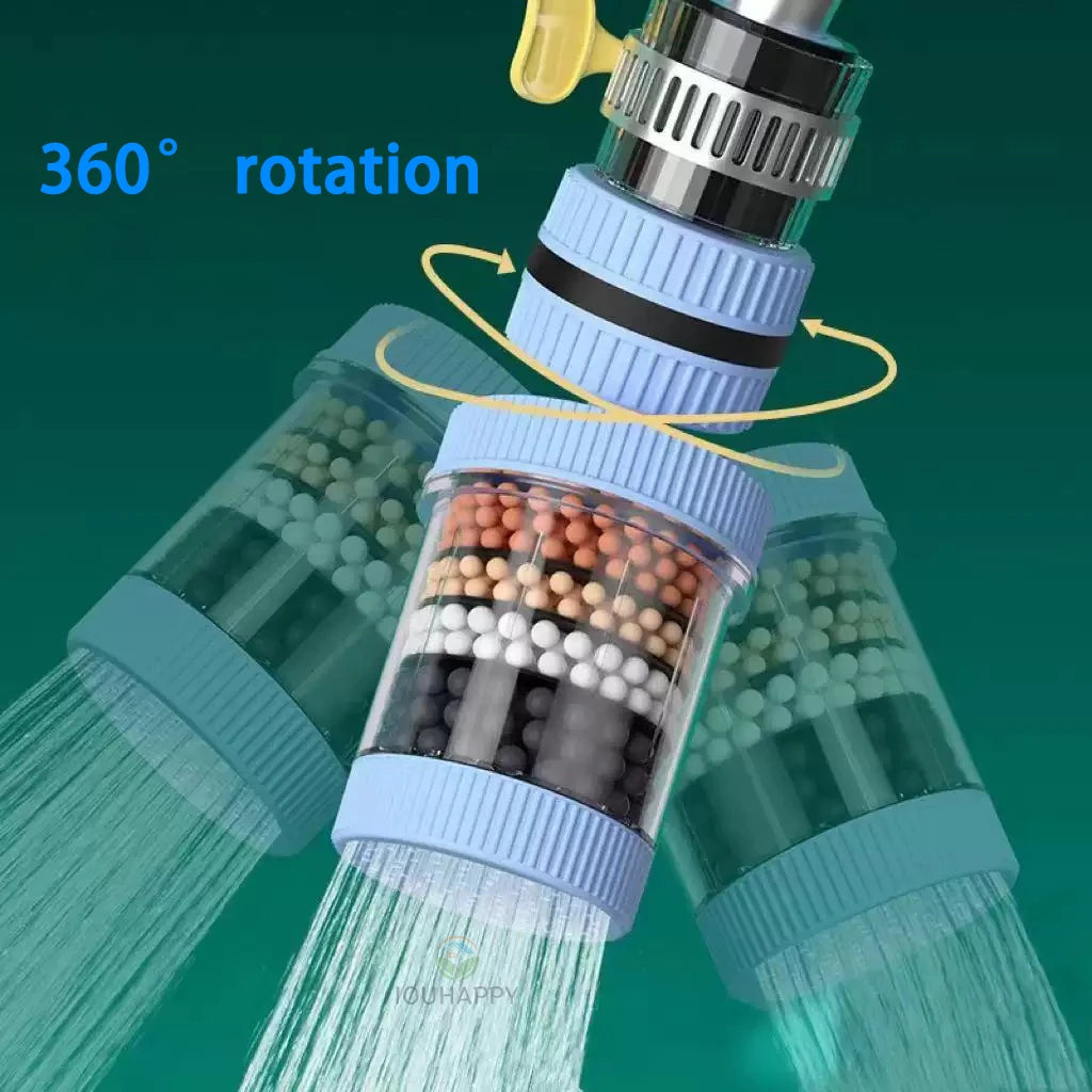 6-lagiger Wasserhahnfilter für universelle Duschen